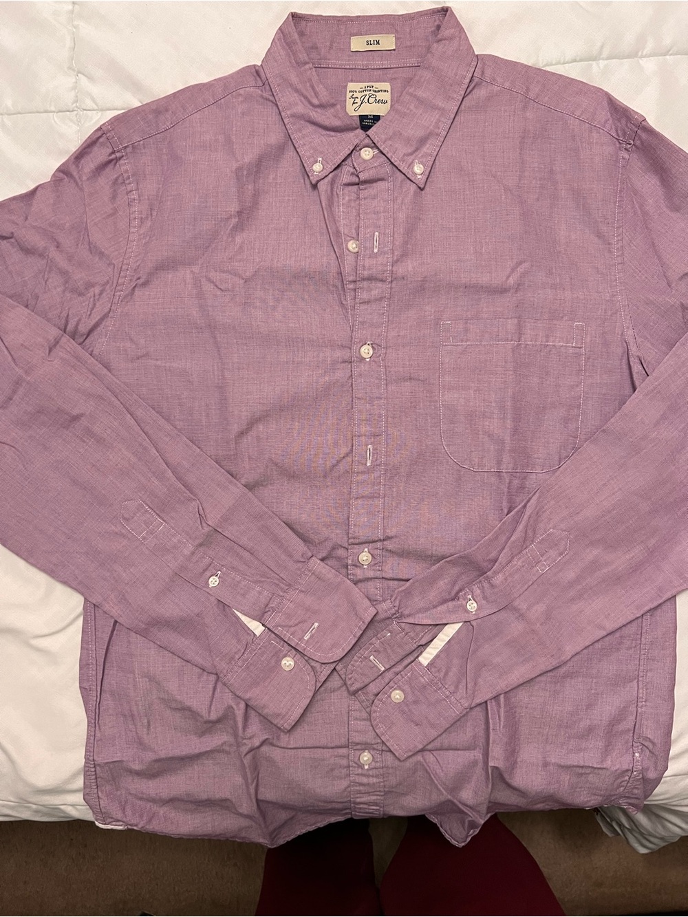 J. Crew Men’s Button-Down Shirt in Lilac